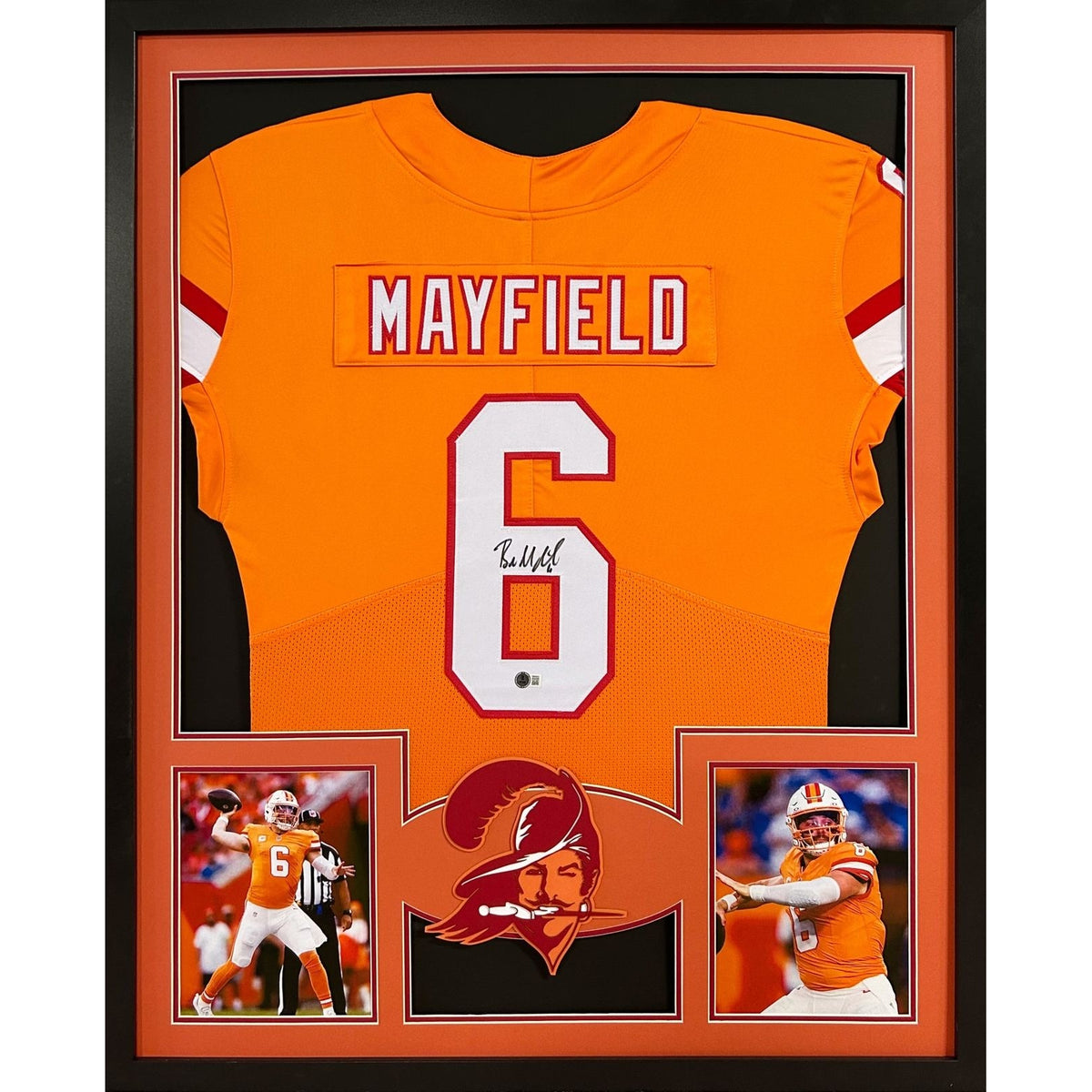 Baker Mayfield Framed Signed TB Buccaneers Jersey Beckett Autographed Tampa Bay