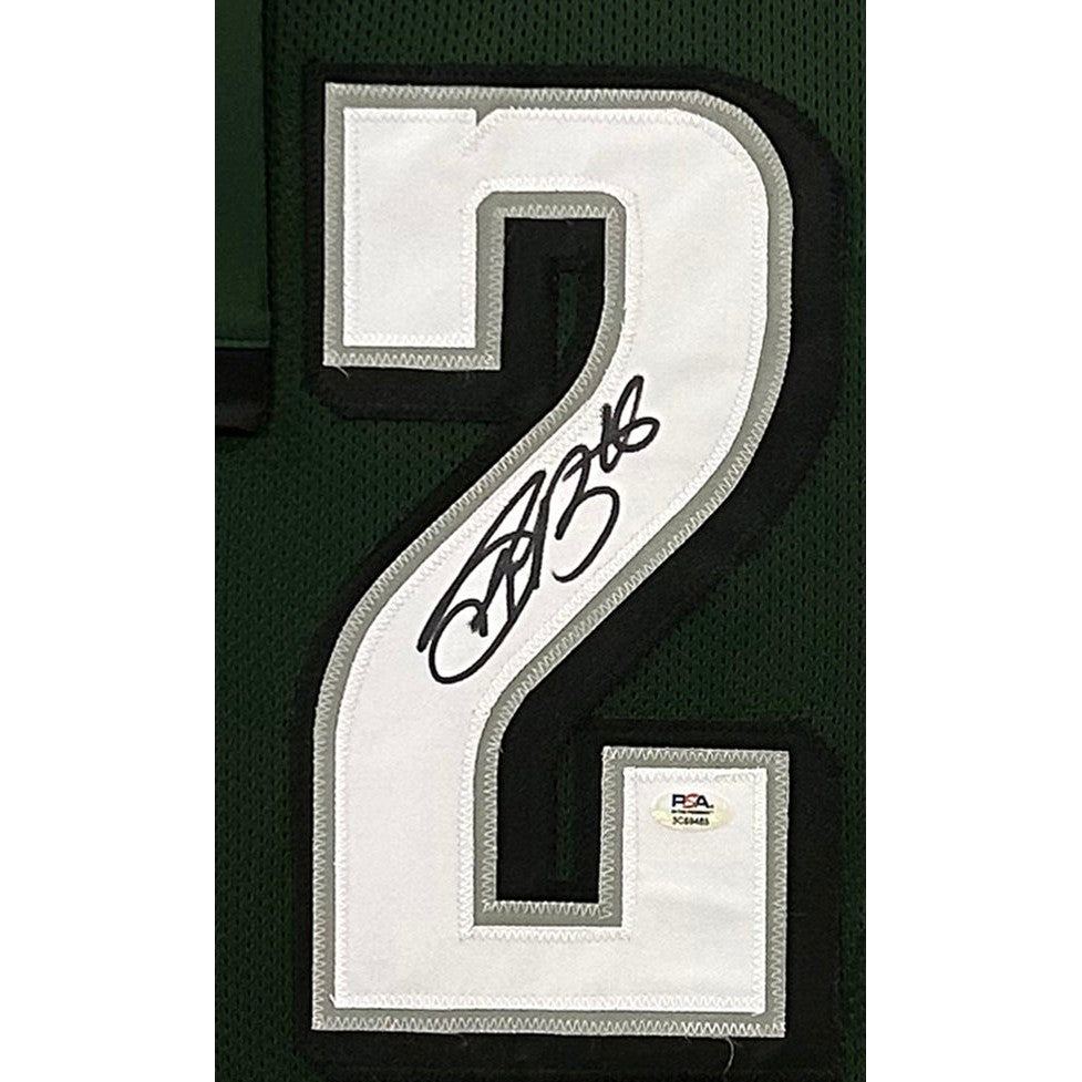 Saquon Barkley Framed Stat Jersey Beckett Autographed Signed Philadelphia Eagles