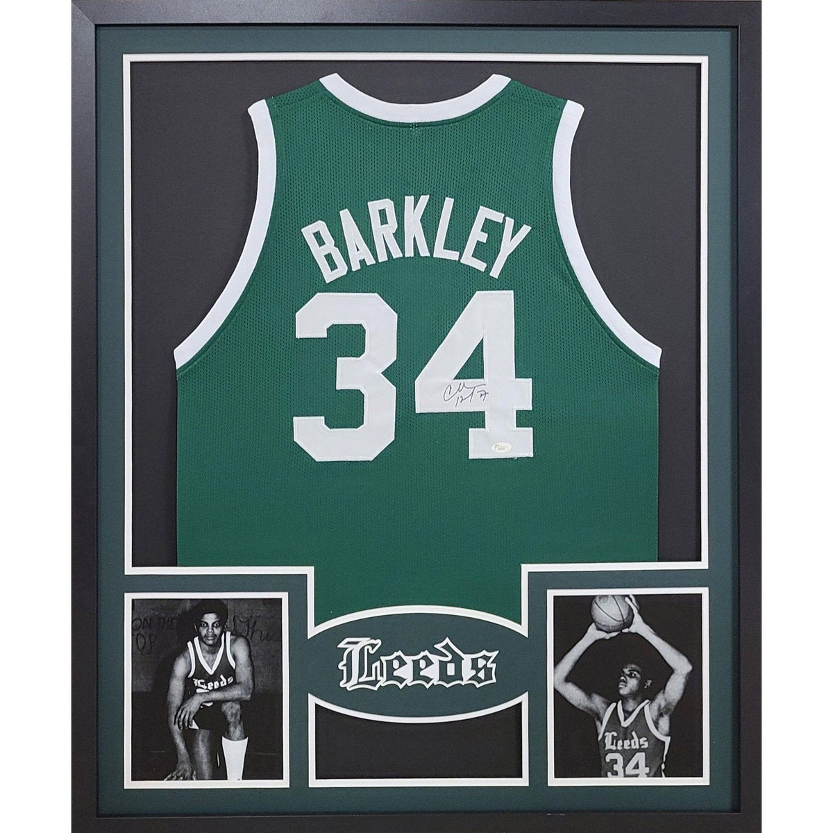 Charles Barkley Framed Jersey JSA Autographed Signed Leeds High School