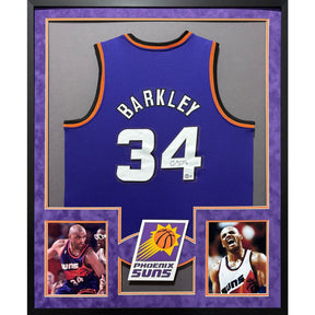 Charles Barkley Framed Signed Jersey Beckett Autographed Phoenix Suns