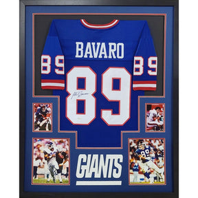 Mark Bavaro Framed Signed New York Giants Jersey JSA Autographed