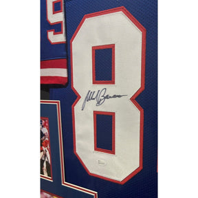 Mark Bavaro Framed Signed New York Giants Jersey JSA Autographed