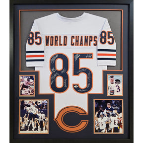 1985 "85" Bears Framed Jersey JSA COA Autographed Chicago Signed by 12