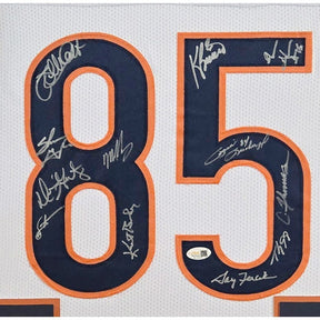 1985 "85" Bears Framed Jersey JSA COA Autographed Chicago Signed by 12
