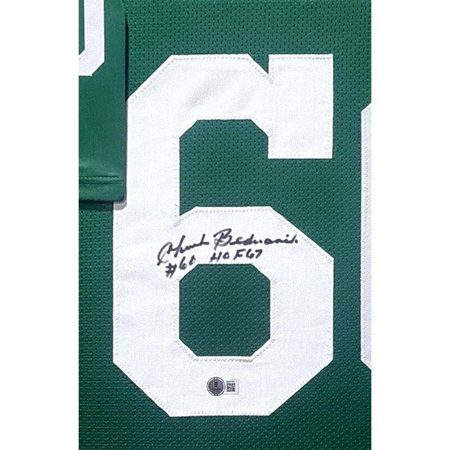 Chuck Bednarik Framed Signed Eagles Jersey Beckett Autographed SS