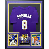 Alex Bergman Framed Signed Jersey Beckett LSU Tigers Autographed
