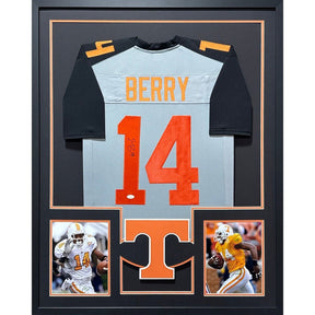 Eric Berry Framed Jersey JSA Autographed Signed Tennessee Chiefs CR
