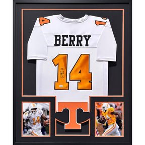 Eric Berry Framed White Jersey Beckett Autographed Signed Tennessee