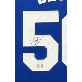 Mookie Betts Framed Jersey Beckett Autographed Signed L.A. Dodgers 4P