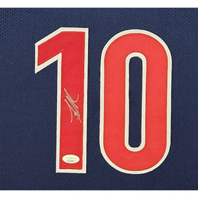 Mike Bibby Framed Stat Jersey JSA Autographed Signed Arizona Wildcats