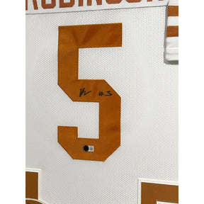 Bijan Robinson Framed Signed Jersey Beckett Autographed Texas Falcons