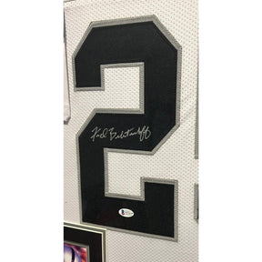 Fred Biletnikoff Framed Signed Jersey Beckett Autographed Oakland Raiders