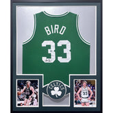 Larry Bird Framed Jersey Bird COA Autographed Signed Boston Celtics