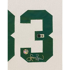 Larry Bird Framed Stat Jersey Beckett Autographed Signed Boston Celtics