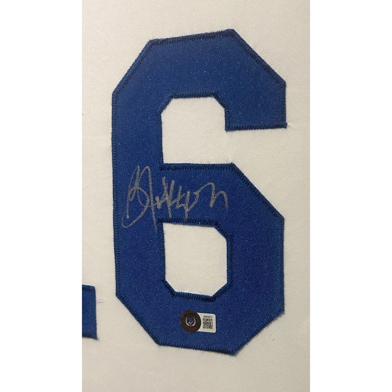 Bo Jackson Signed Framed White Jersey Beckett Autographed KC Royals