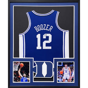 Cameron Boozer Framed Jersey JSA Autographed Signed Duke Cam