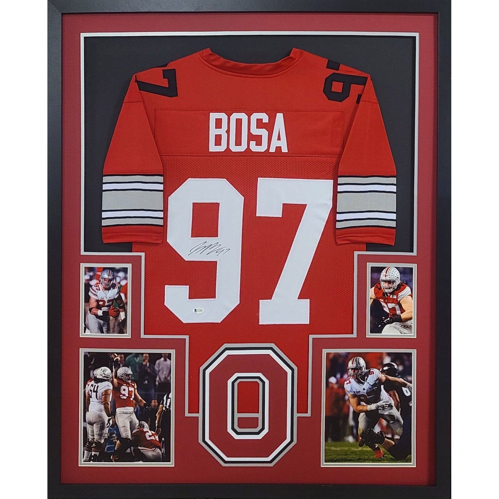 Joey Bosa Framed Jersey Beckett Autographed Signed OSU Ohio State Chargers