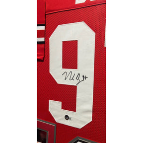 Nick Bosa Signed Framed Signed Jersey Ohio State Beckett Autographed