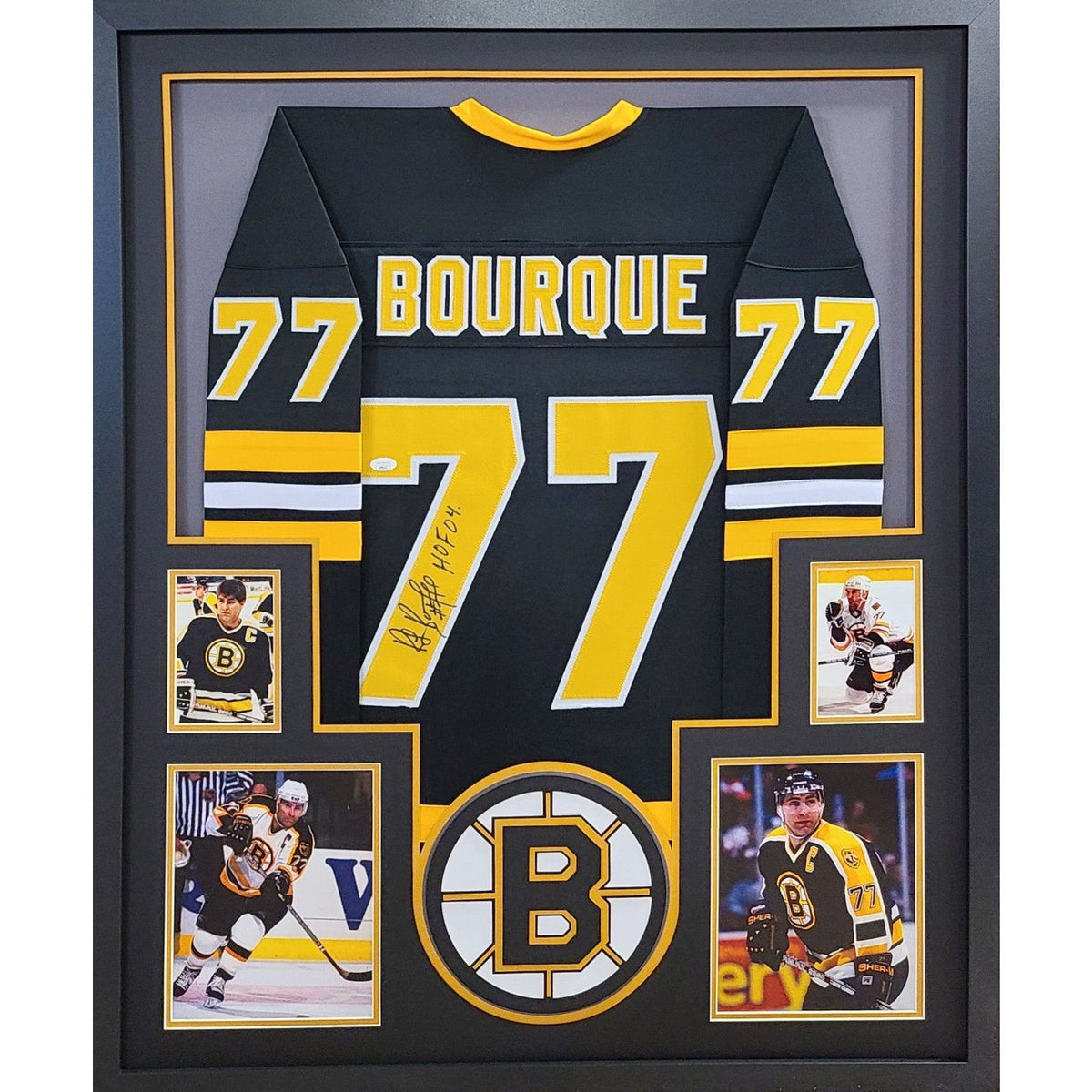 Ray Bourque Framed Signed Black Jersey JSA Autographed Signed Boston Bruins