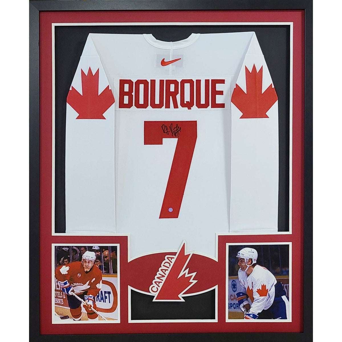 Ray Bourque Framed Signed Team Canada Jersey Frameworth Autographed Signed