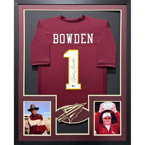 Bobby Bowden Framed Signed Jersey Beckett Autographed Florida State