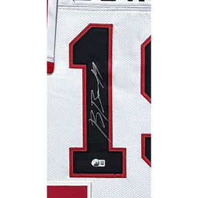 Brock Bowers Framed White Jersey Beckett Autographed Signed Georgia
