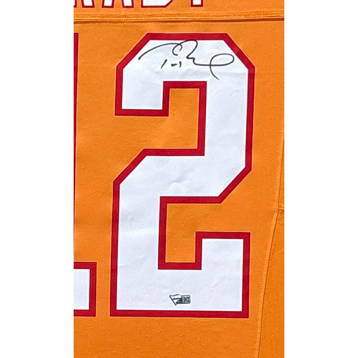 Tom Brady Framed Signed Creamsicle Jersey Fanatics Buccaneers Autographed