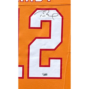 Tom Brady Framed Signed Creamsicle Jersey Fanatics Buccaneers Autographed