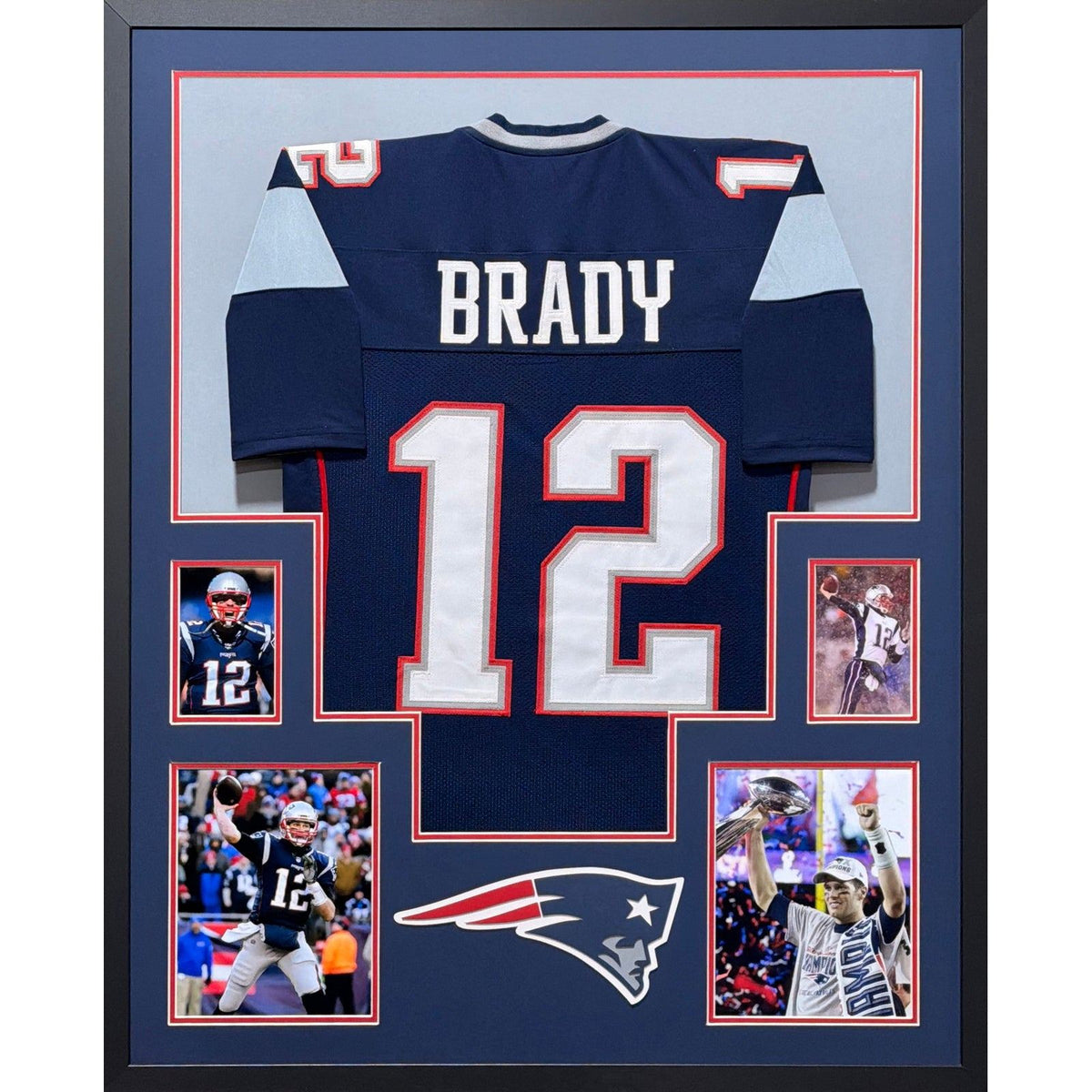 Tom Brady UNSIGNED Framed Jersey New England Patriots Michigan