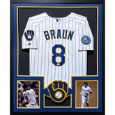 Ryan Braun  Framed Signed TB Jersey JSA Autographed Milwaukee Brewers