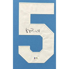 George Brett Framed Signed Jersey w Patches Beckett Autographed KC Royals