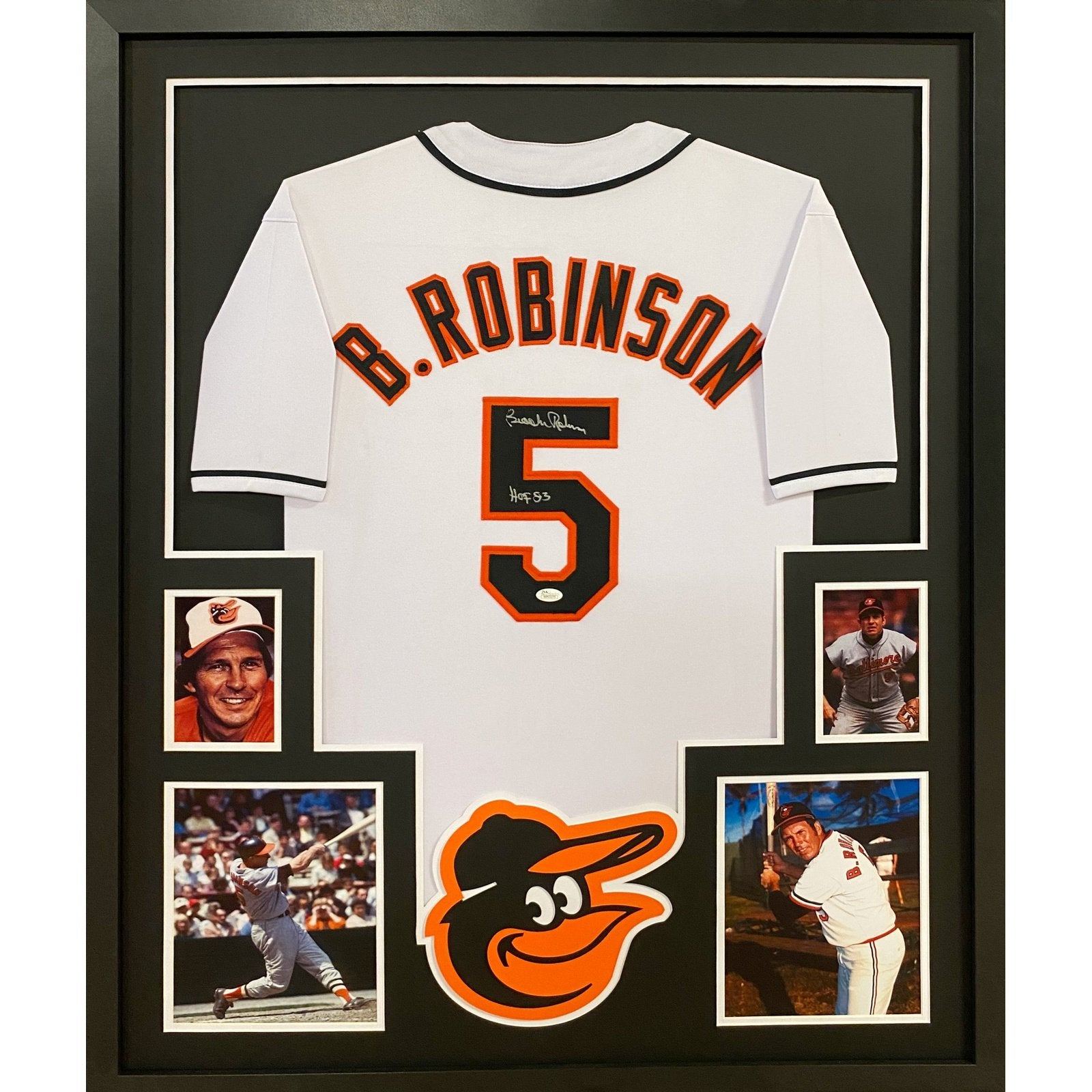 Brooks Robinson Signed Framed Jersey JSA Autographed Baltimore Orioles