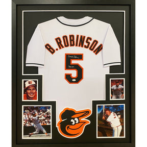 Brooks Robinson Signed Framed Jersey JSA Autographed Baltimore Orioles