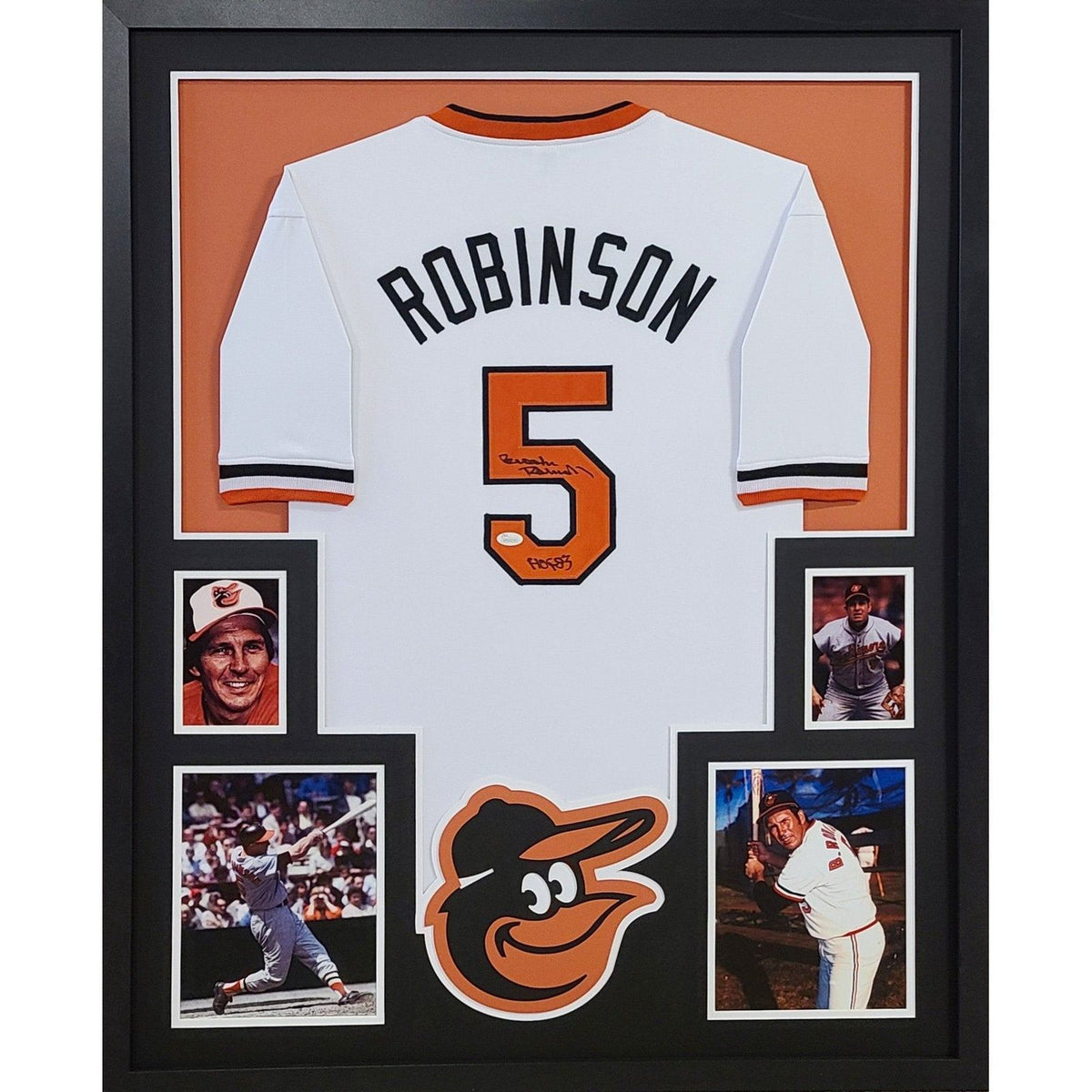 Brooks Robinson Signed Framed Jersey JSA Baltimore Orioles Autographed