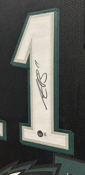 A.J. Brown Framed Signed Eagles Jersey Beckett Autographed Philadelphia AJ