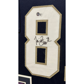 Tim Brown Framed Signed Jersey Beckett Notre Dame Heisman Autographed Raiders