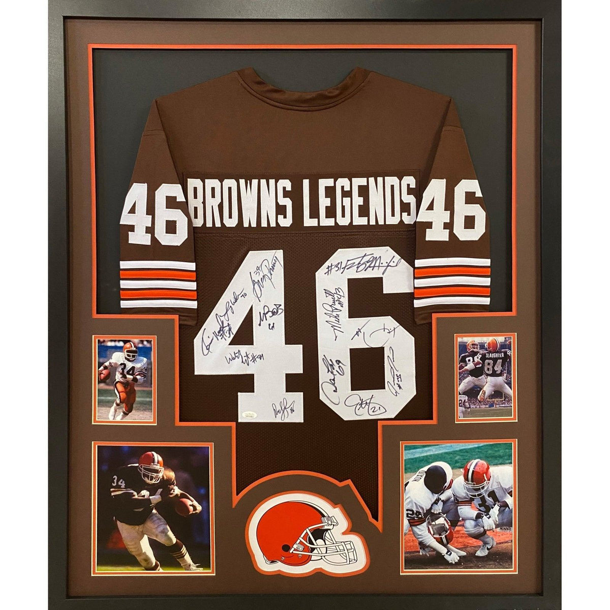 Jim Brown Autographed Signed Framed Cleveland Browns Jersey 