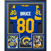 Isaac Bruce Signed Framed Jersey Beckett Autographed Los Angeles Rams