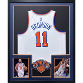Jalen Brunson Framed Signed Jersey JSA Autographed New York Knicks