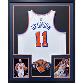 Jalen Brunson Framed Signed Jersey JSA Autographed New York Knicks