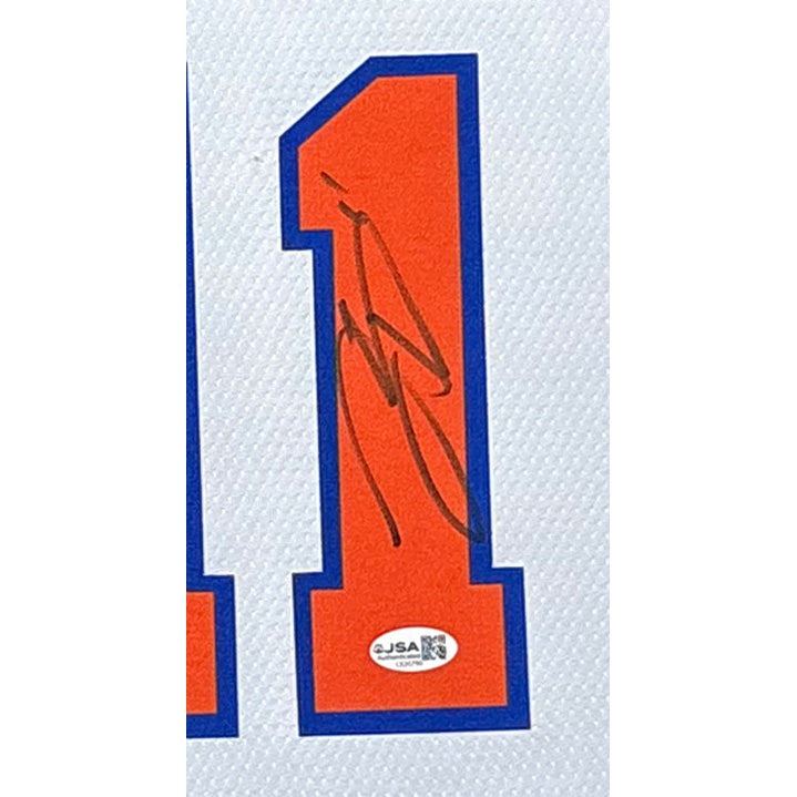 Jalen Brunson Framed Signed Jersey JSA Autographed New York Knicks