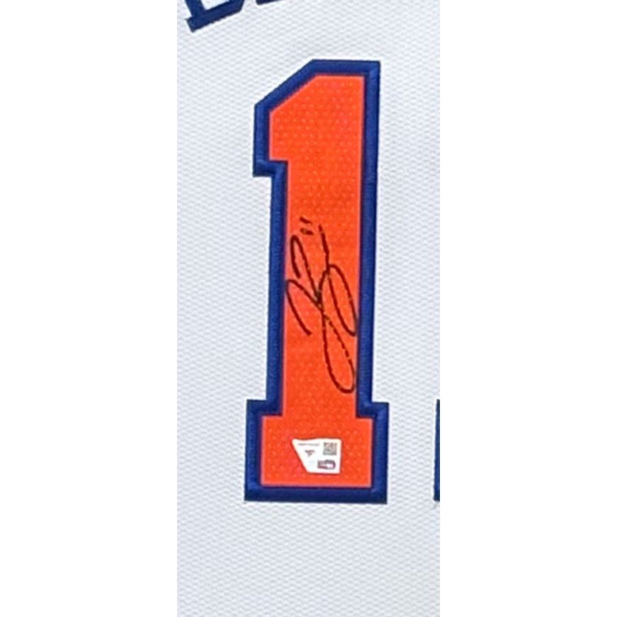 Jalen Brunson Framed Signed Jersey Fanatics Autographed New York Knicks