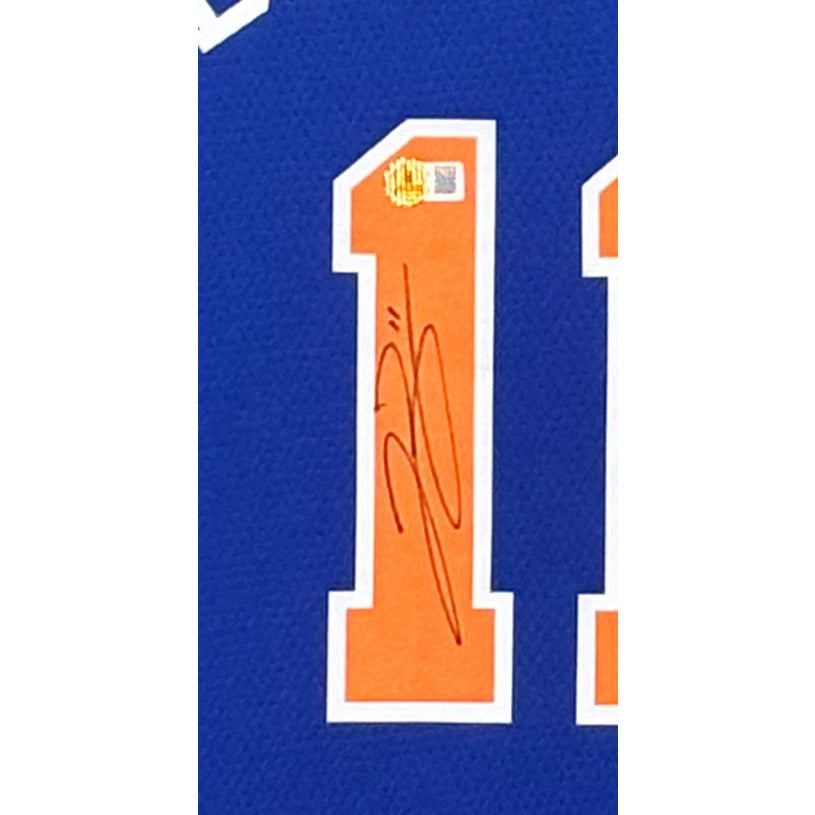 Jalen Brunson Framed Signed Championship Jersey Beckett Autographed Knicks