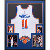 Jalen Brunson Framed Signed Jersey PC COA Autographed New York Knicks