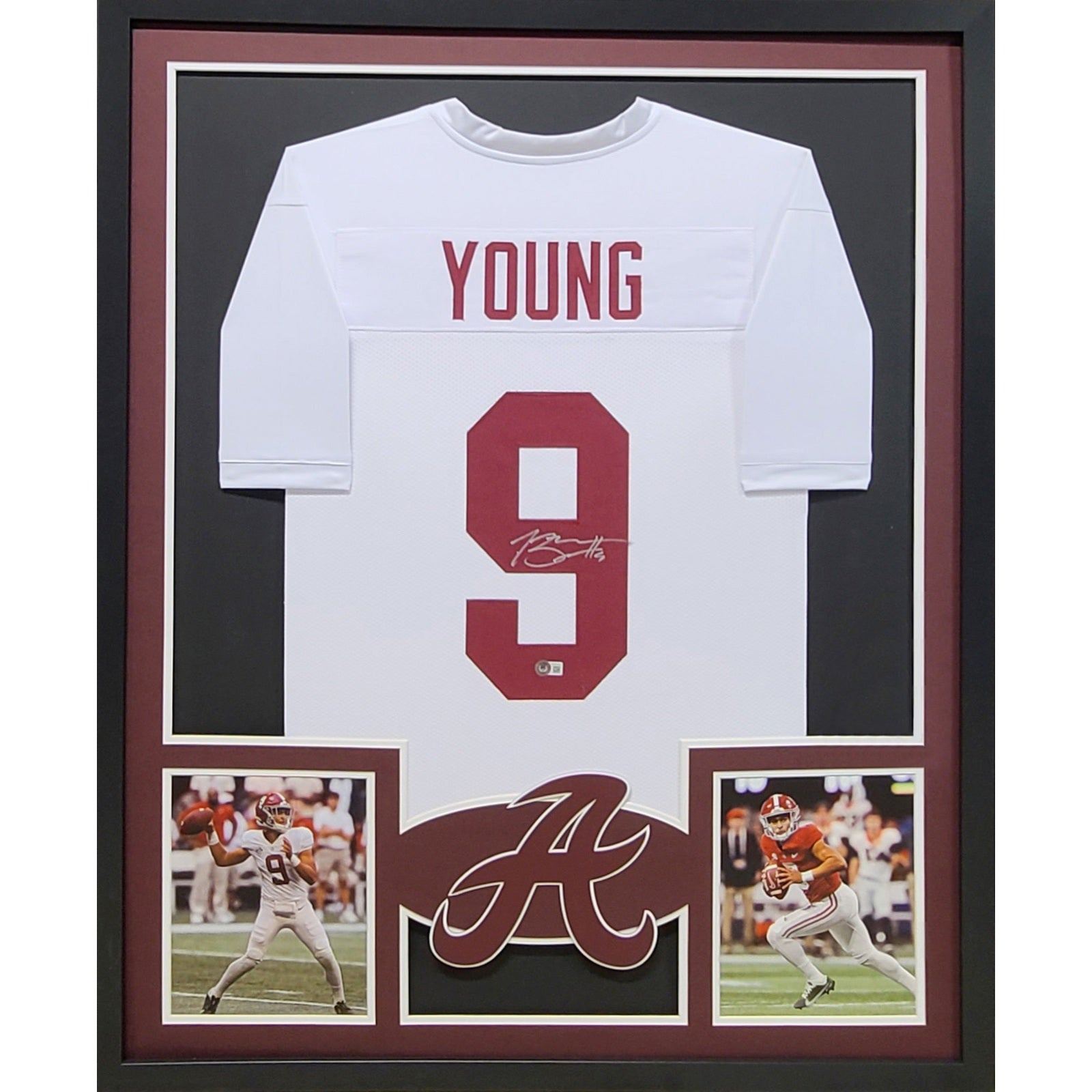 Bryce Young Signed Framed Jersey Beckett BAS Alabama Heisman