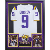 Joe Burrow Framed Signed Jersey Fanatics LSU Tigers Autographed