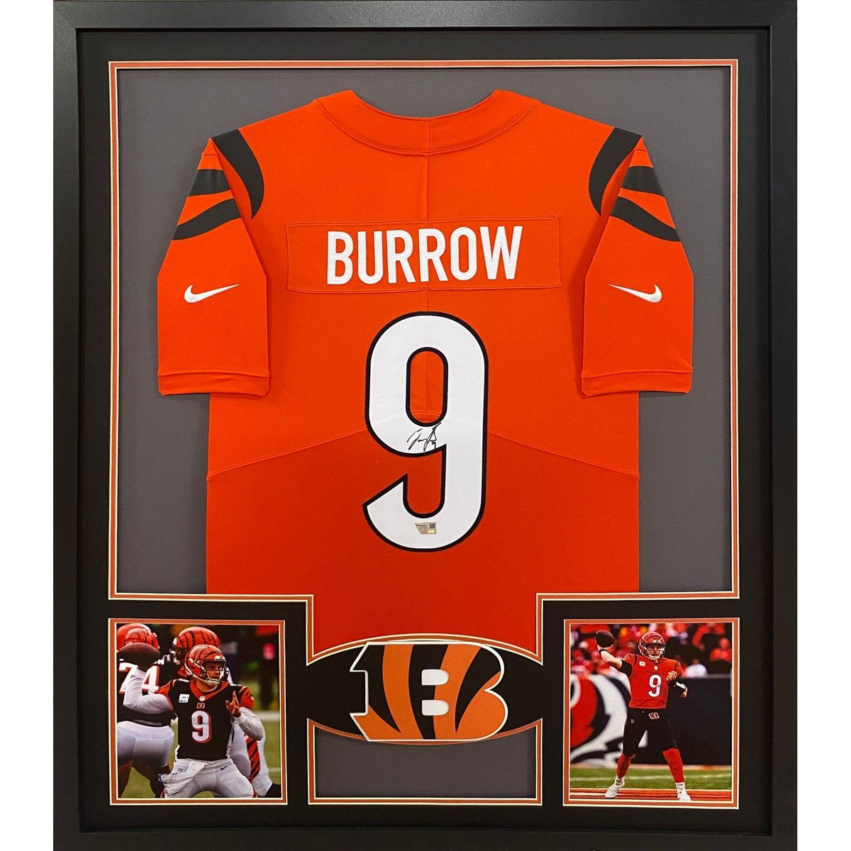 Joe Burrow Framed Signed Jersey Fanatics Autographed Cincinnati Bengals BG2O