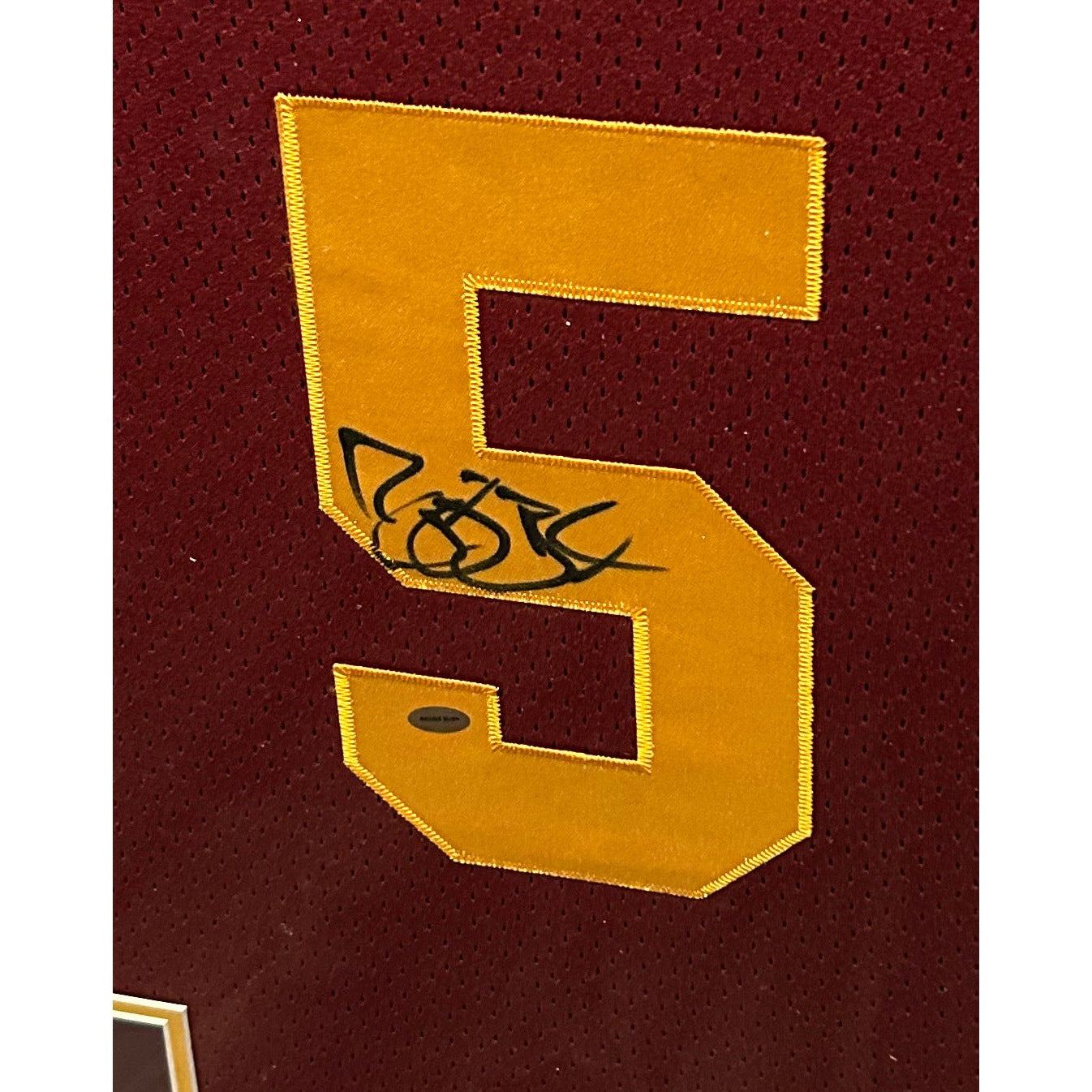 Reggie Bush Signed Framed Jersey GTSM COA Autographed USC Heisman