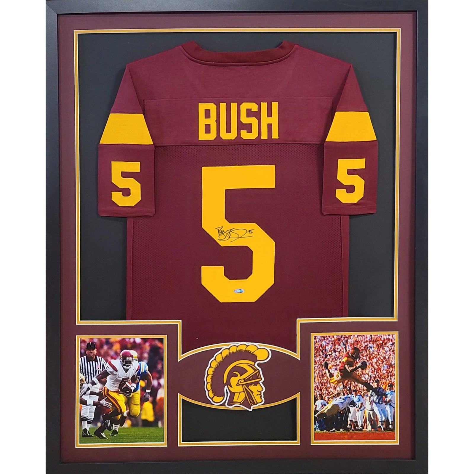 Reggie Bush Signed Framed Jersey Tristar Autographed USC Southern Cal