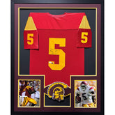 Reggie Bush Signed Framed Jersey JSA Autographed USC Southern Cal